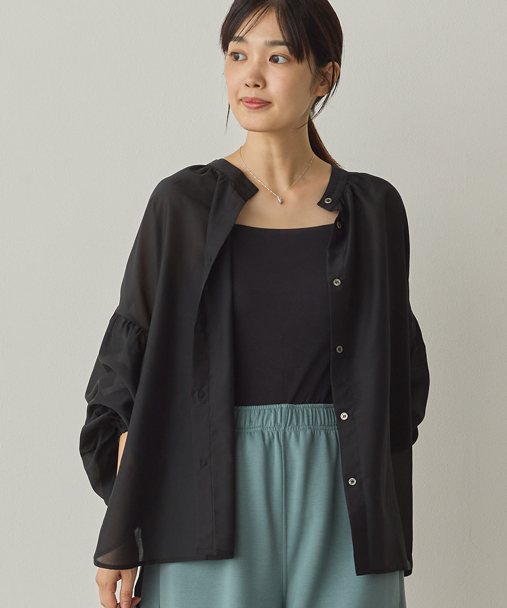 シアーボリューム袖長袖プルオーバー[1325-4109]