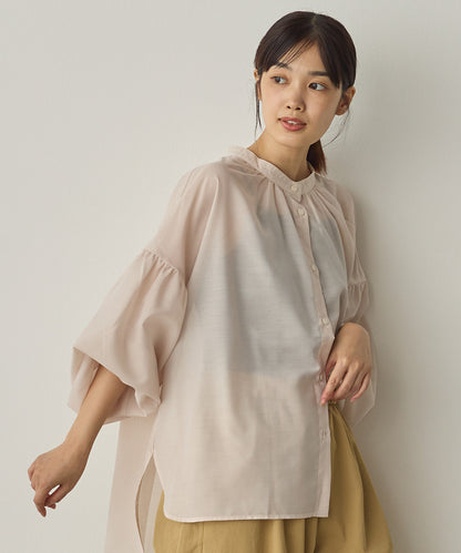 シアーボリューム袖長袖プルオーバー[1325-4109]