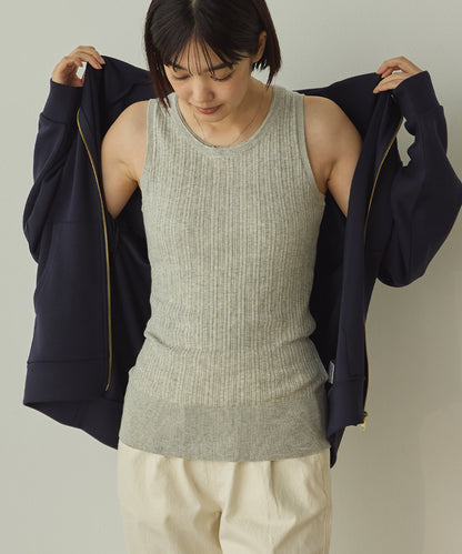 ふんわりコットンランダムリブタンクトップ[1325-5101]