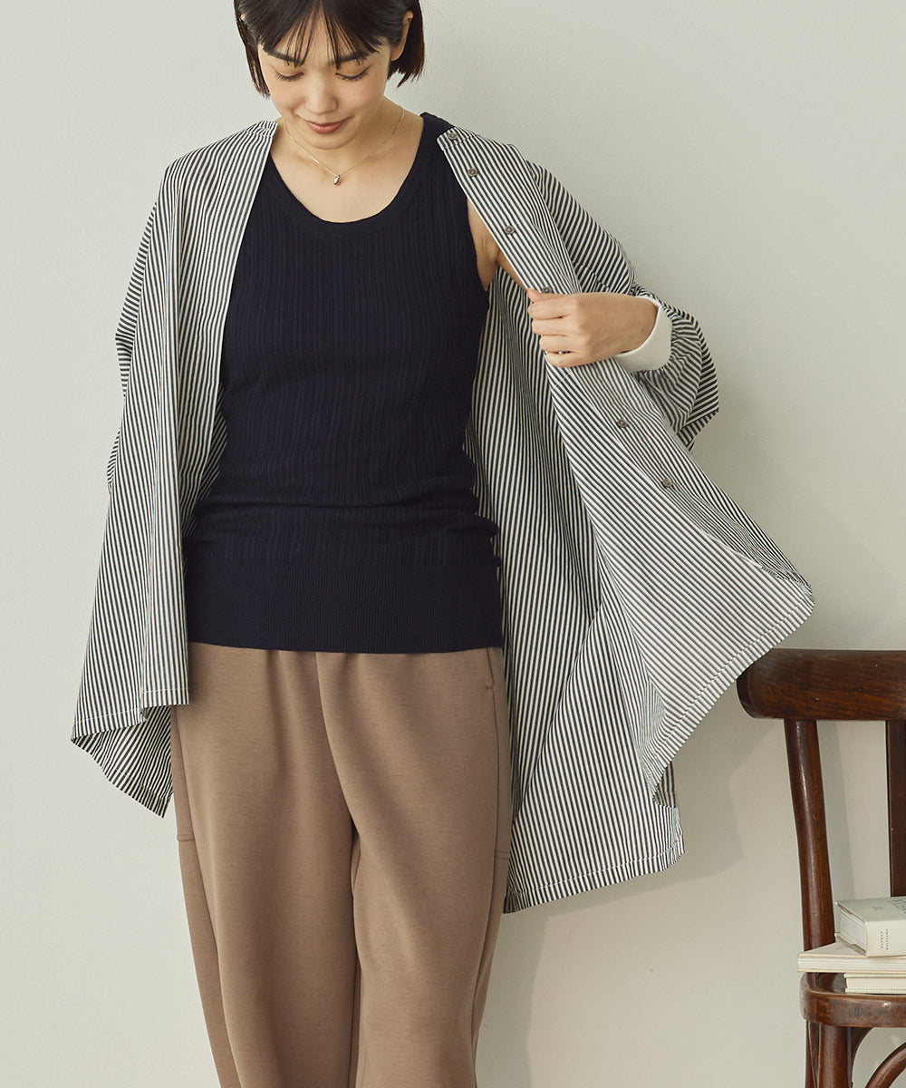 ふんわりコットンランダムリブタンクトップ[1325-5101]