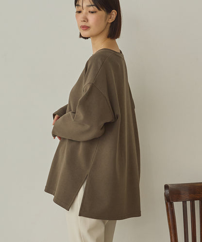 リップルダブルフェイスワイドシルエットTシャツ[1325-6142]