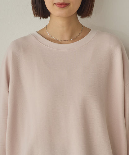 リップルダブルフェイスワイドシルエットTシャツ[1325-6142]