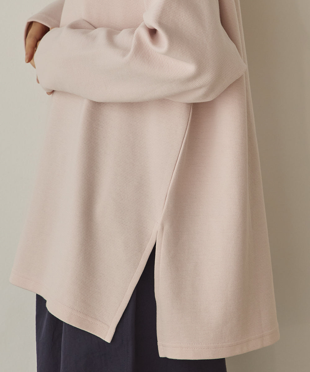 リップルダブルフェイスワイドシルエットTシャツ[1325-6142]