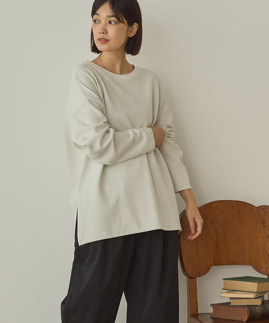 リップルダブルフェイスワイドシルエットTシャツ[1325-6142]