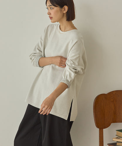 リップルダブルフェイスワイドシルエットTシャツ[1325-6142]