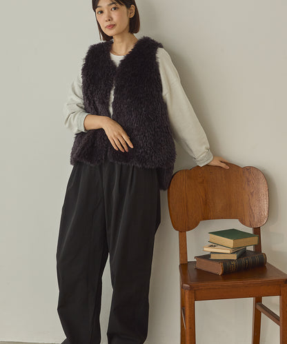 リップルダブルフェイスワイドシルエットTシャツ[1325-6142]