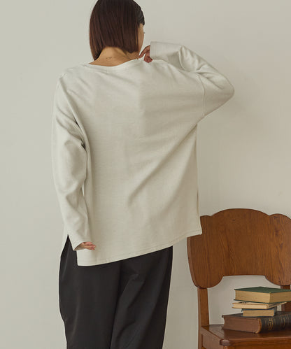 リップルダブルフェイスワイドシルエットTシャツ[1325-6142]