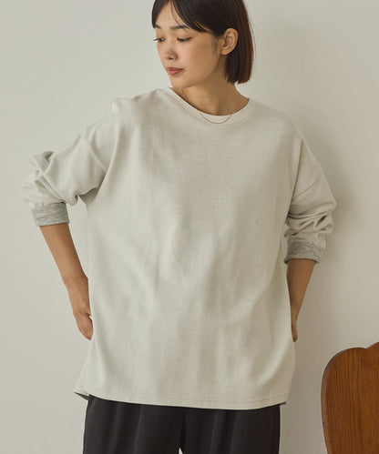 リップルダブルフェイスワイドシルエットTシャツ[1325-6142]