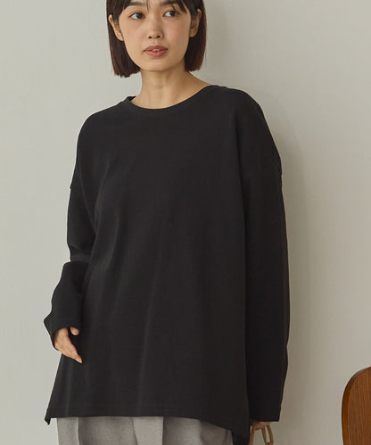 リップルダブルフェイスワイドシルエットTシャツ[1325-6142]