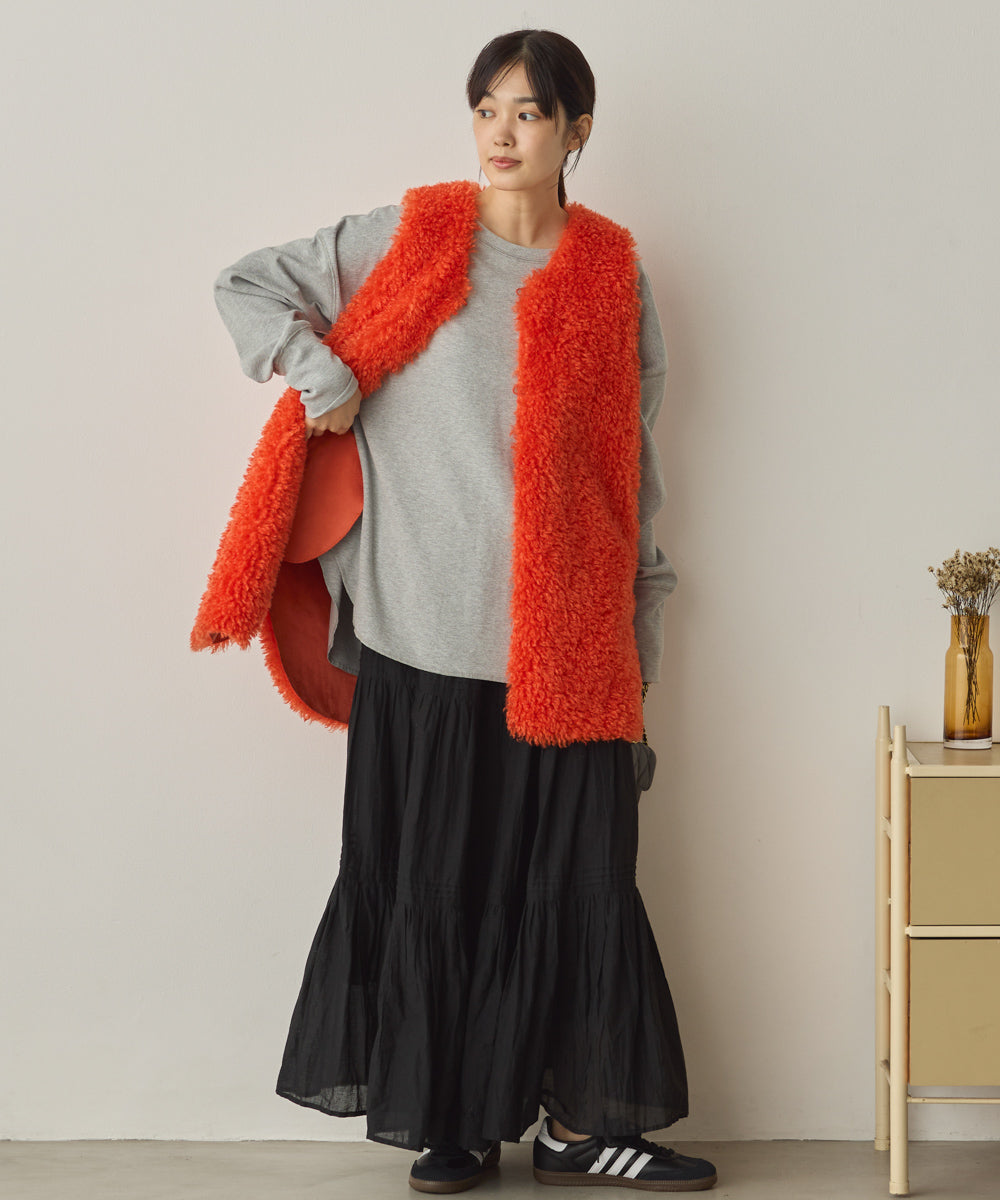 リブ裾ラウンドプルオーバー[1325-6146]