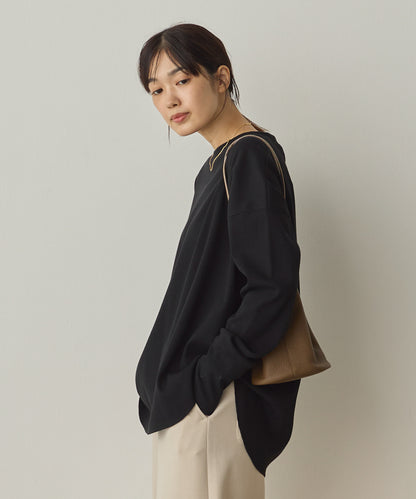 リブ裾ラウンドプルオーバー[1325-6146]