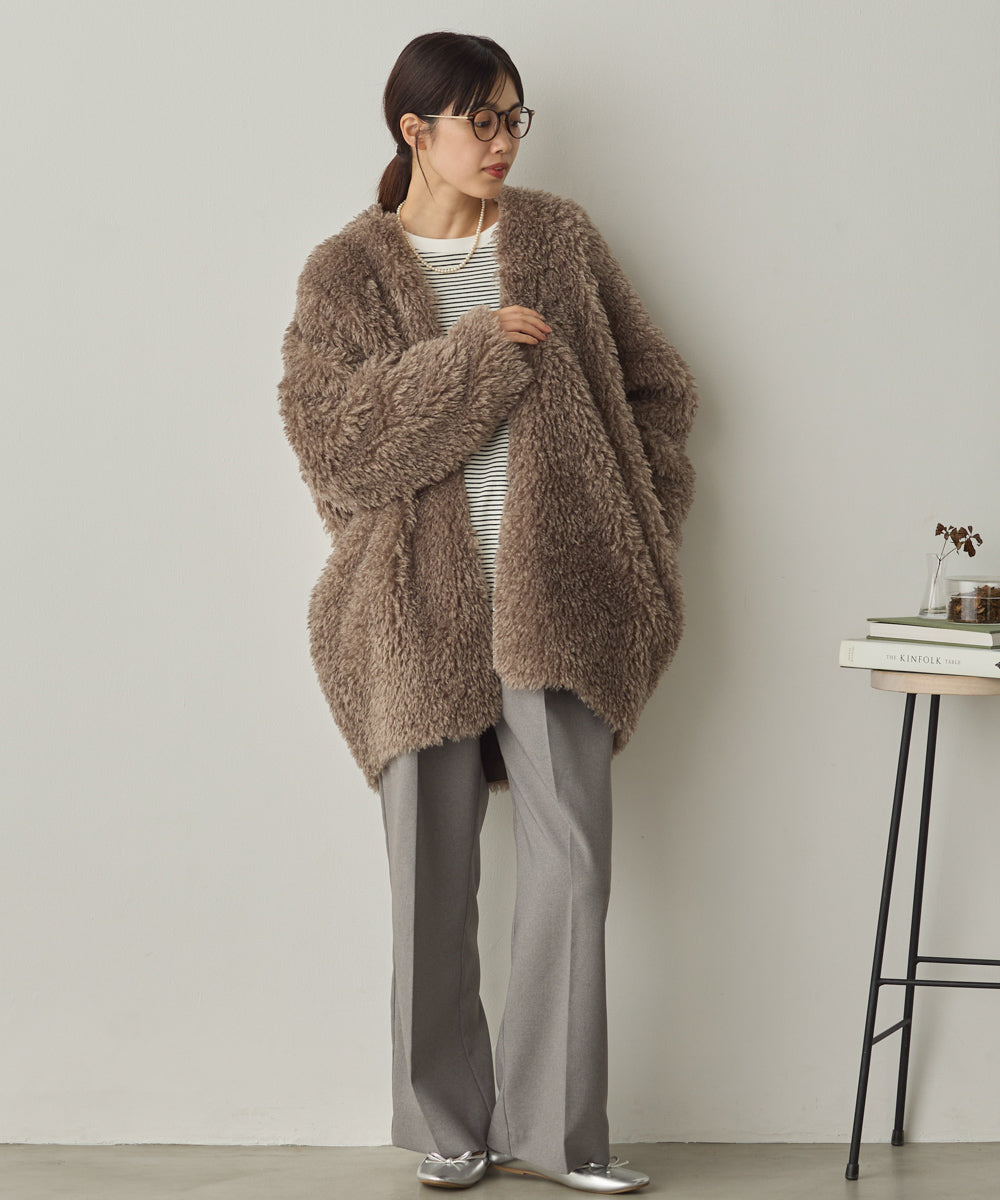 リブ裾ラウンドプルオーバー[1325-6146]