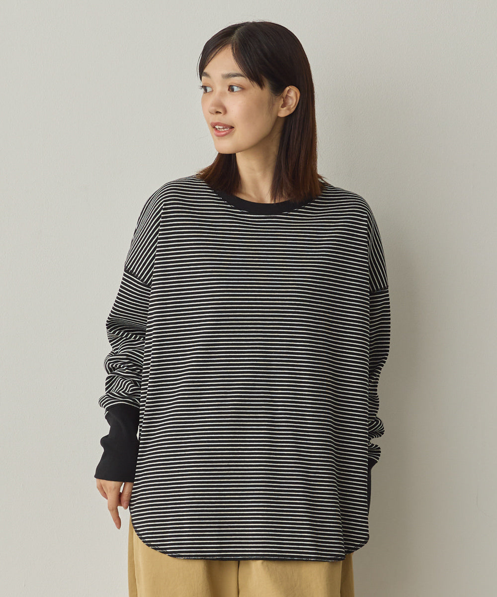 リブ裾ラウンドプルオーバー[1325-6146]