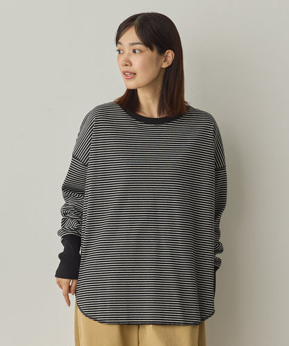 リブ裾ラウンドプルオーバー[1325-6146]