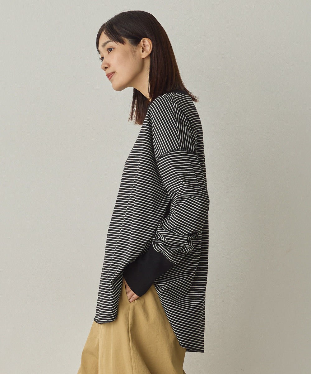 リブ裾ラウンドプルオーバー[1325-6146]