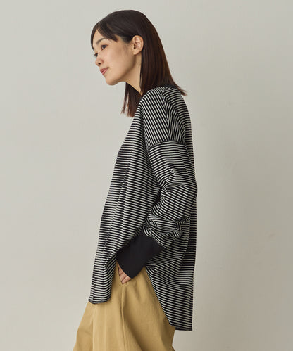 リブ裾ラウンドプルオーバー[1325-6146]