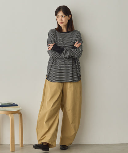 リブ裾ラウンドプルオーバー[1325-6146]