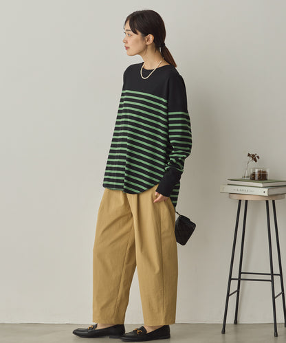 リブ裾ラウンドプルオーバー[1325-6146]