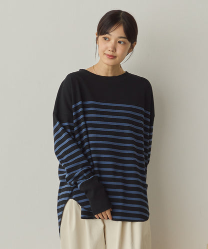 リブ裾ラウンドプルオーバー[1325-6146]