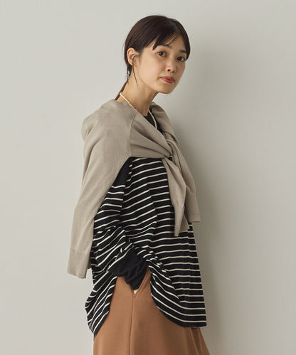 リブ裾ラウンドプルオーバー[1325-6146]