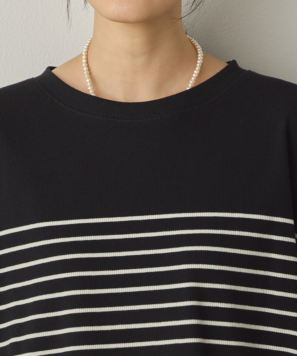 リブ裾ラウンドプルオーバー[1325-6146]