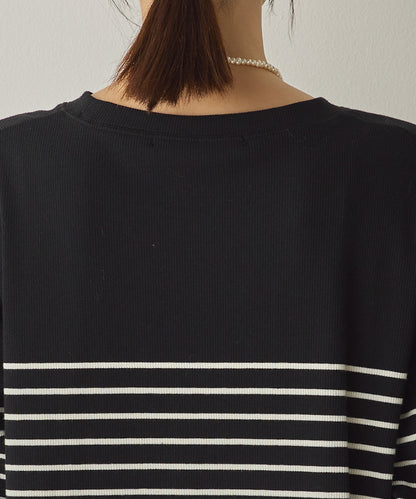 リブ裾ラウンドプルオーバー[1325-6146]