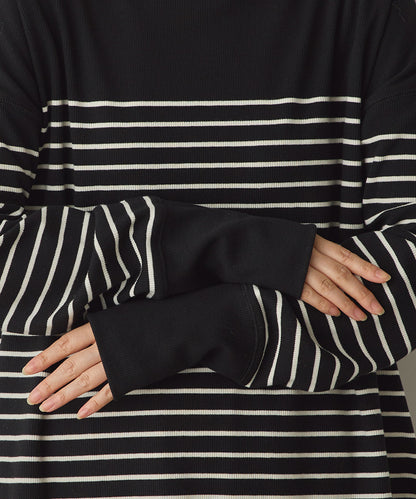 リブ裾ラウンドプルオーバー[1325-6146]