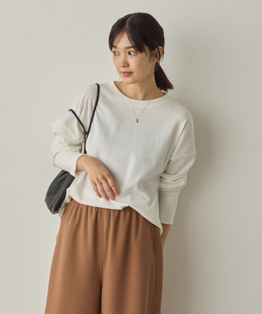 リブ裾ラウンドプルオーバー[1325-6146]
