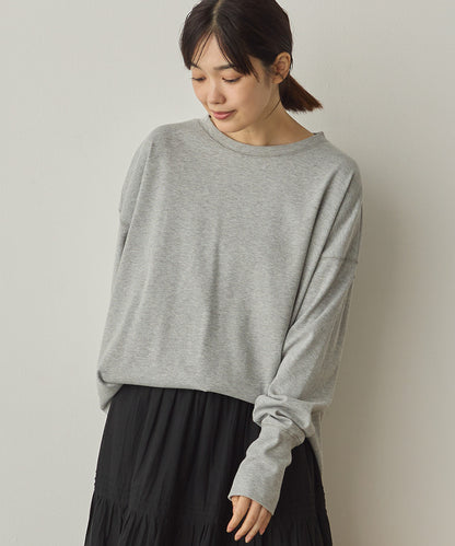 リブ裾ラウンドプルオーバー[1325-6146]