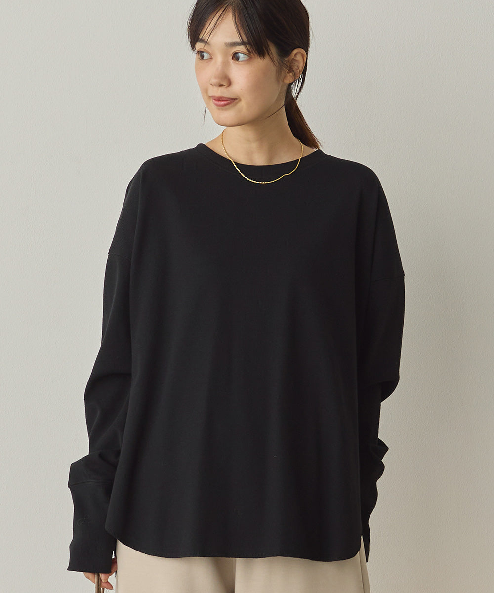 リブ裾ラウンドプルオーバー[1325-6146]