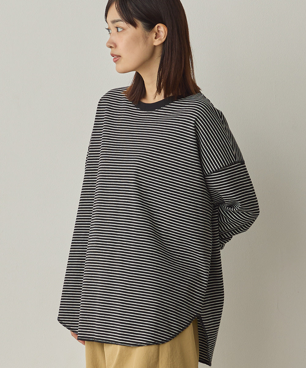 リブ裾ラウンドプルオーバー[1325-6146]