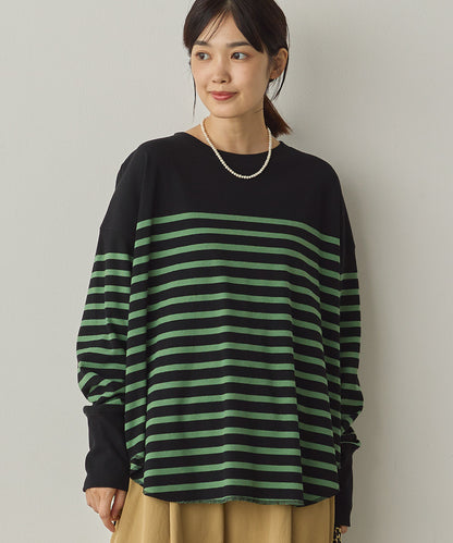 リブ裾ラウンドプルオーバー[1325-6146]