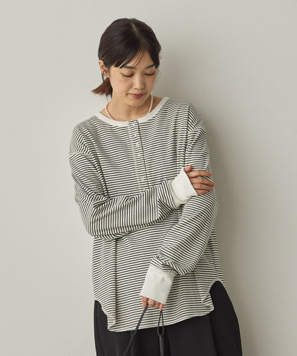 リブヘンリーネックプルオーバー[1325-6147]