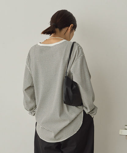 リブヘンリーネックプルオーバー[1325-6147]