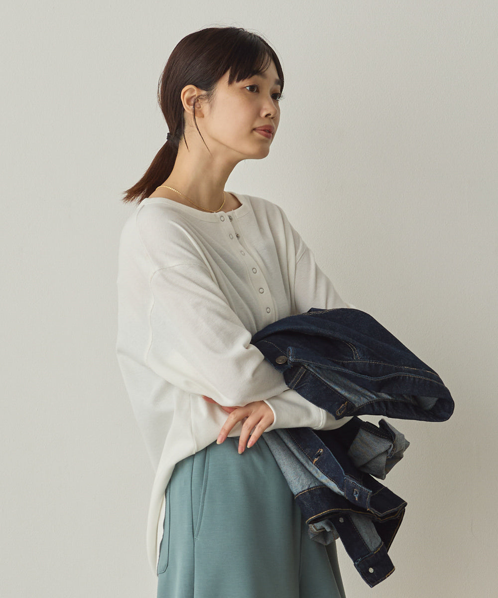 リブヘンリーネックプルオーバー[1325-6147]