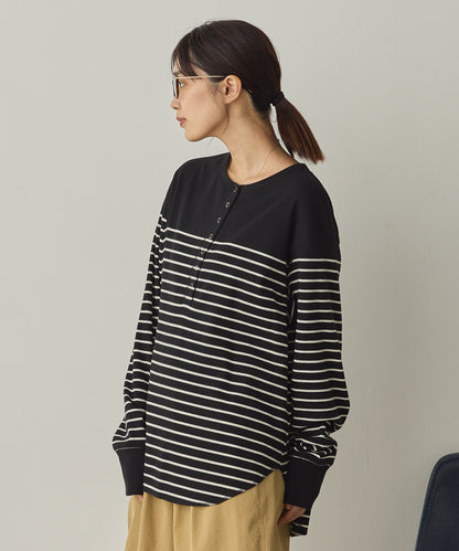 リブヘンリーネックプルオーバー[1325-6147]