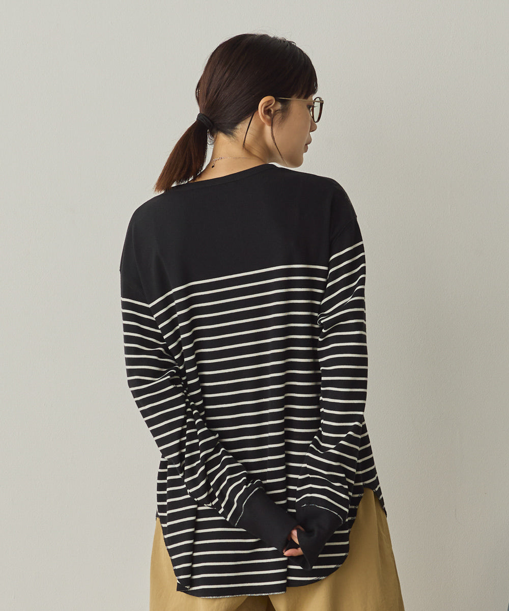 リブヘンリーネックプルオーバー[1325-6147]