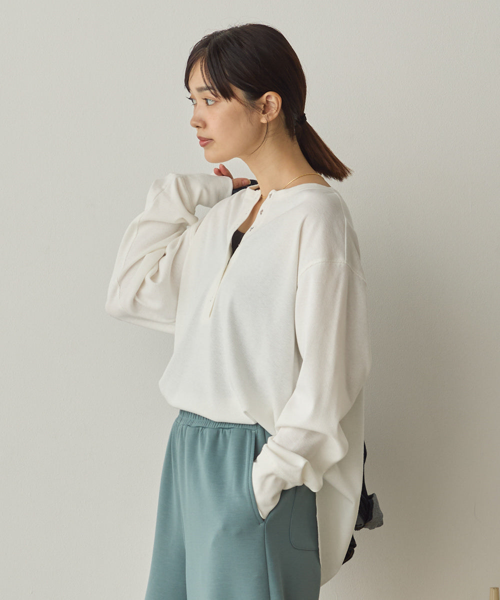 リブヘンリーネックプルオーバー[1325-6147]