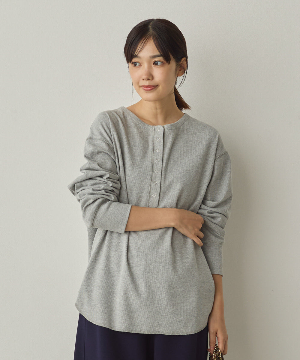 リブヘンリーネックプルオーバー[1325-6147]