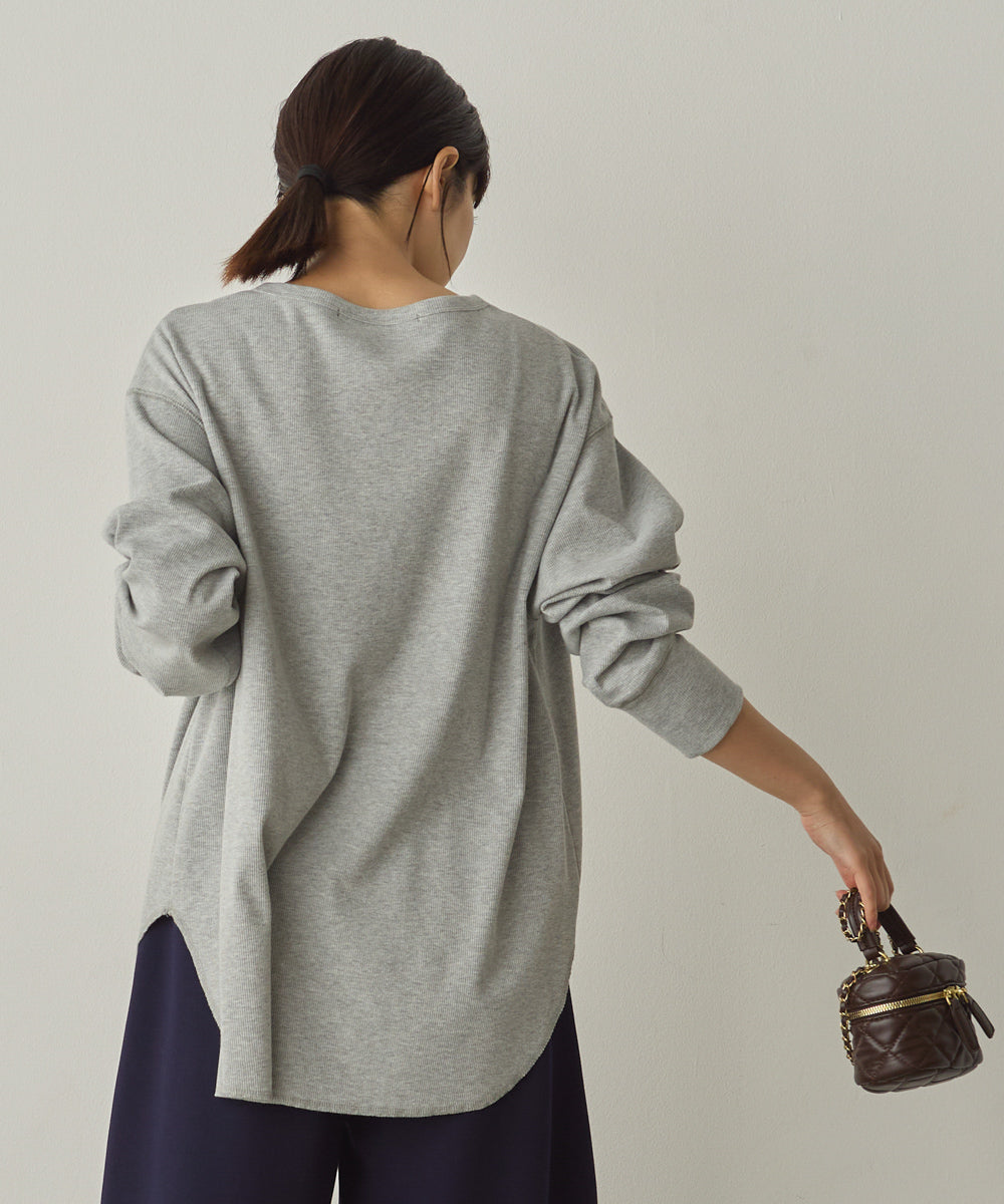 リブヘンリーネックプルオーバー[1325-6147]