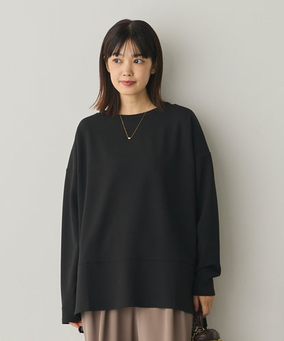 ストレッチカットジョーゼット裾切り替えプルオーバー[1325-6150]