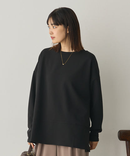 ストレッチカットジョーゼット裾切り替えプルオーバー[1325-6150]