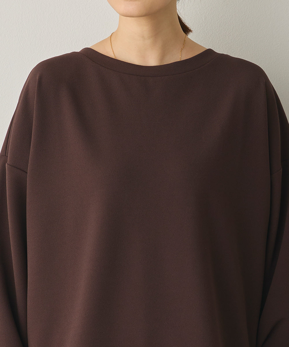 ストレッチカットジョーゼット裾切り替えプルオーバー[1325-6150]