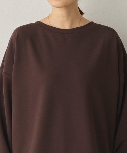 ストレッチカットジョーゼット裾切り替えプルオーバー[1325-6150]