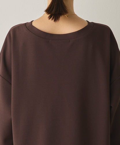 ストレッチカットジョーゼット裾切り替えプルオーバー[1325-6150]