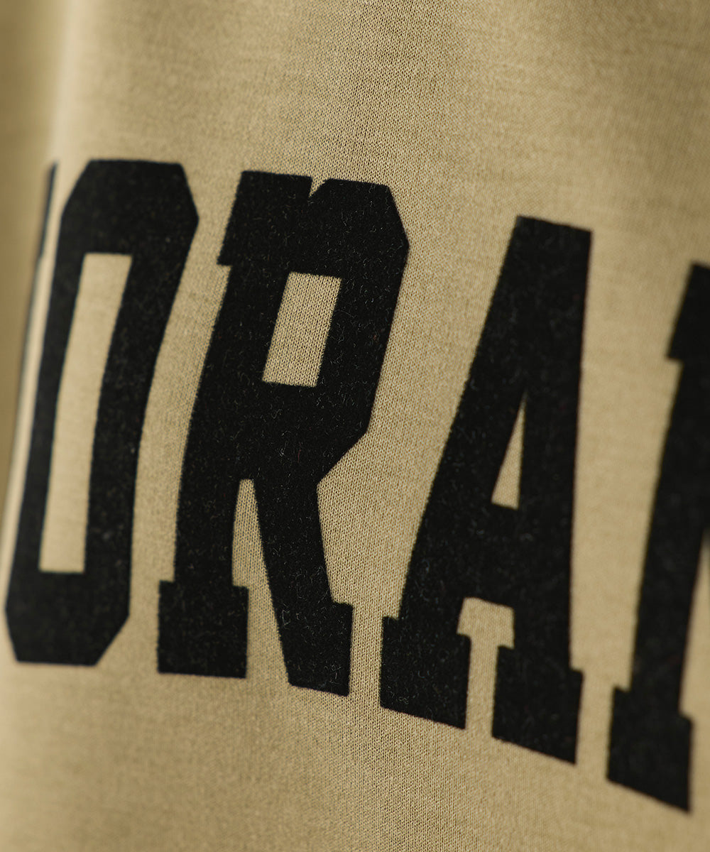 ソフトダンボールニットフロッキープリントドルマンプルオーバー[1325-6153]