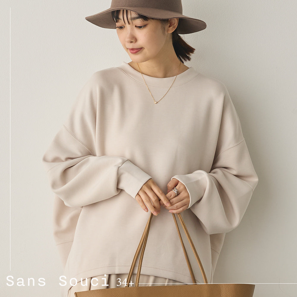 ソフトダンボールニットコクーンプルオーバー[1325-6154]