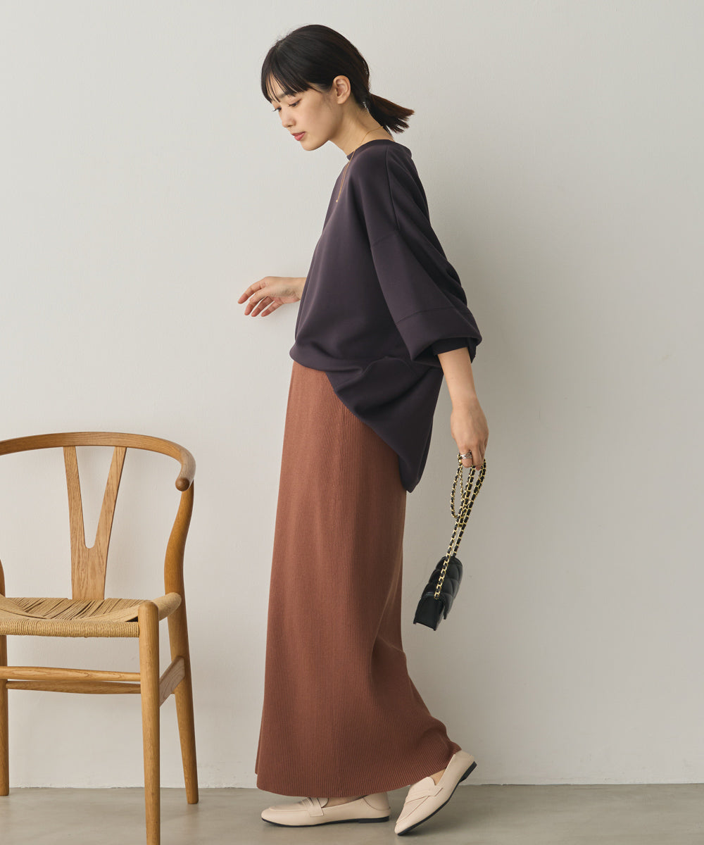 ソフトダンボールニットコクーンプルオーバー[1325-6154]