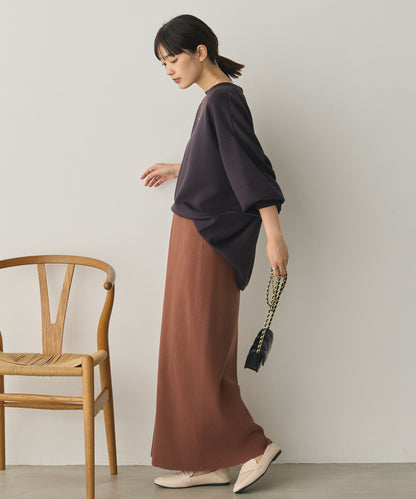 ソフトダンボールニットコクーンプルオーバー[1325-6154]