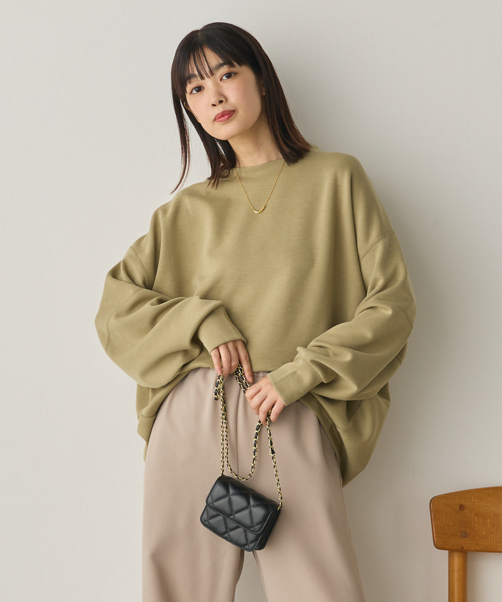 ソフトダンボールニットコクーンプルオーバー[1325-6154]